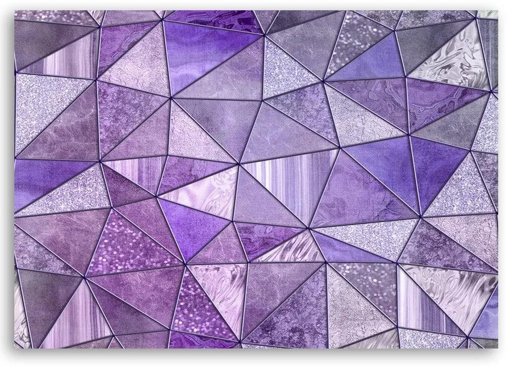 Gario Obraz na plátne Fialové geometrické tvary - Andrea Haase Rozmery: 60 x 40 cm