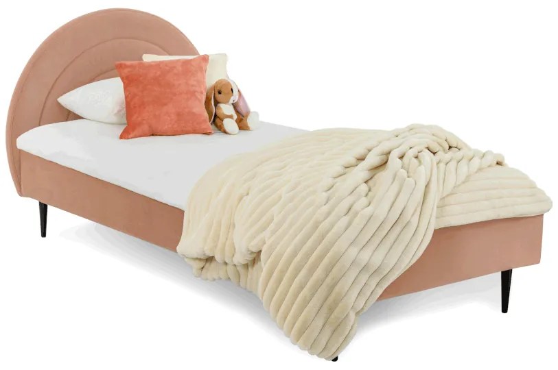 Ružová detská posteľ 120x200 cm Rainbow – Scandic