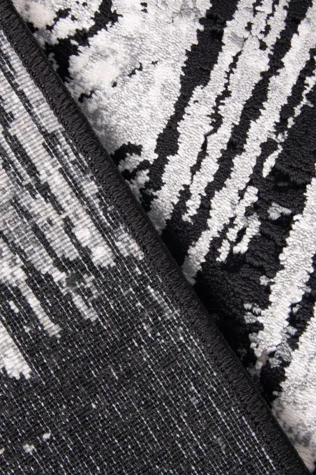 Koberec ASPEN M269H čierny / tmavosivý