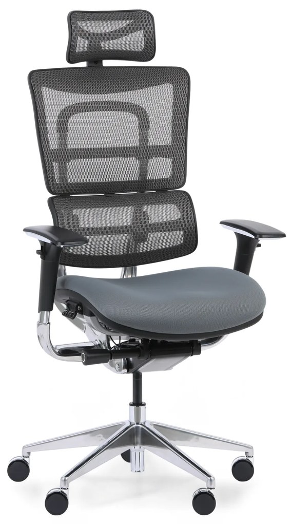 Multifunkčná kancelárska stolička WINSTON SAB, sivá