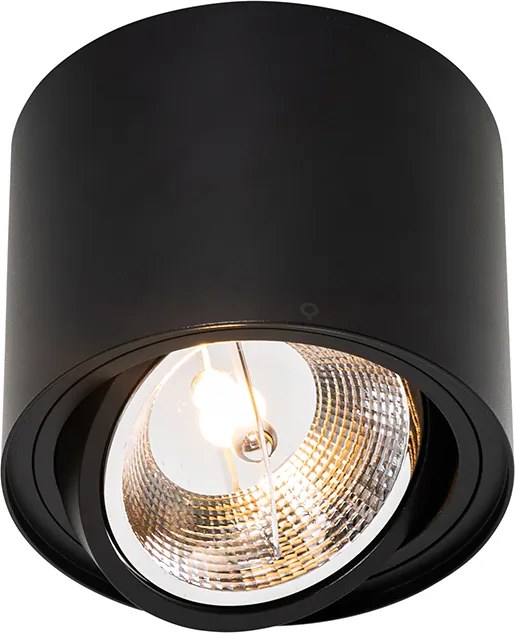 Inteligentný stropný reflektor čierny nastaviteľný vrátane Wifi GU10 111mm - Rondoo Up