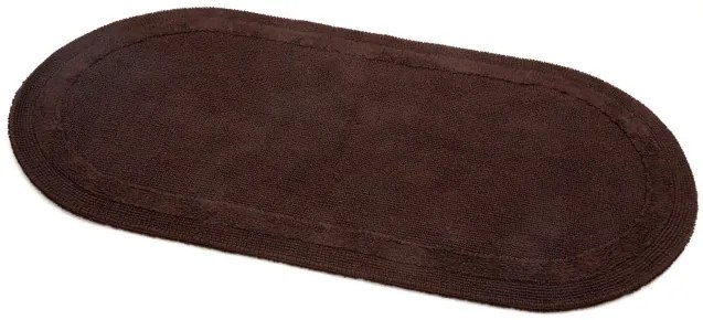 Kúpelňový koberček Keno Elips hnedý B09