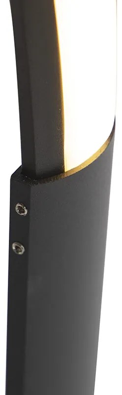 Dizajnová stojaca lampa čierna vrátane LED a stmievača - Twisted