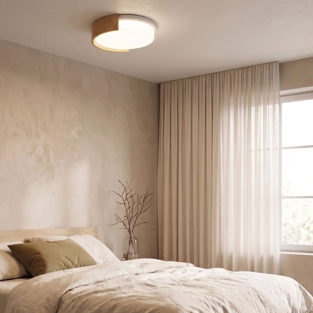 Toolight Toolight, APP1931-C, LED stropné svietidlo, Ø 41,5 cm, dekor dreva, OSW-63004