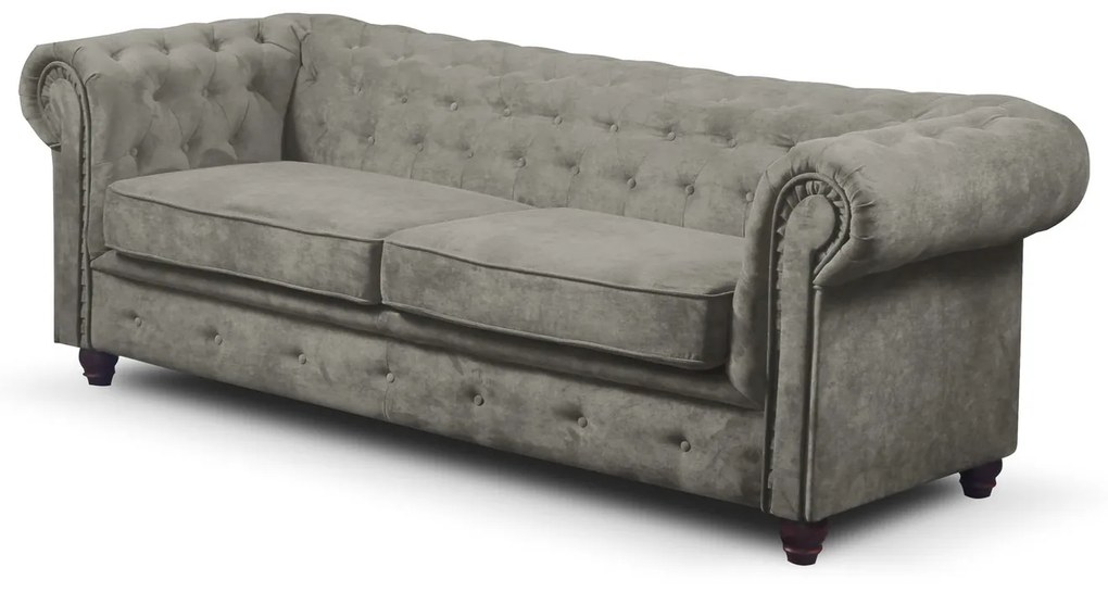 Rozkladacia pohovka Infinity Chesterfield II Zelená