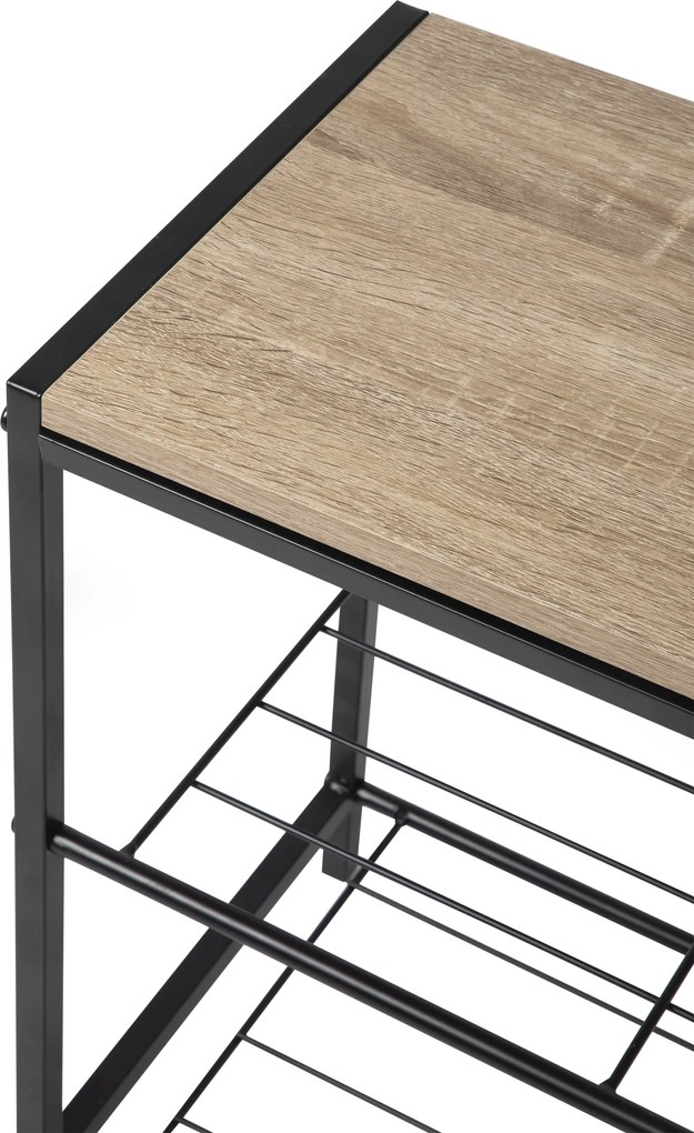 Noela Kovový botník s odkladacou plochou BINA SIMPLE 63