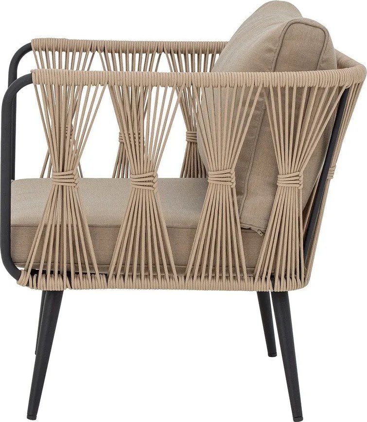 Béžové polstrované záhradné kreslo Pavone – Bloomingville