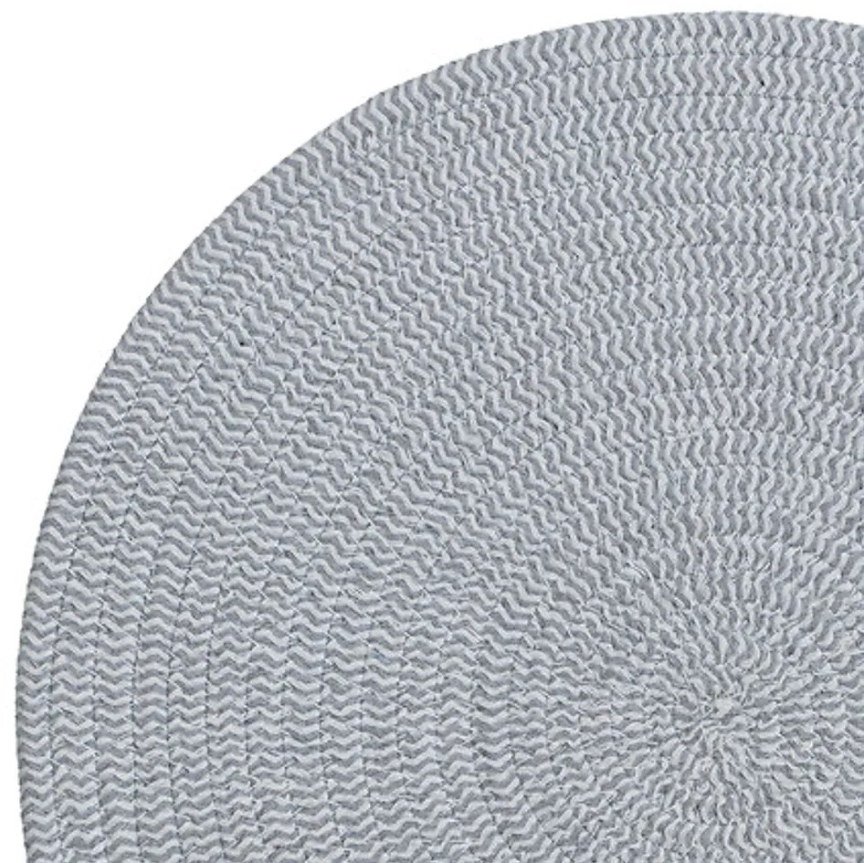 Okrúhle prestieranie na stôl COTTON SPIRAL Ø 38 cm sivé