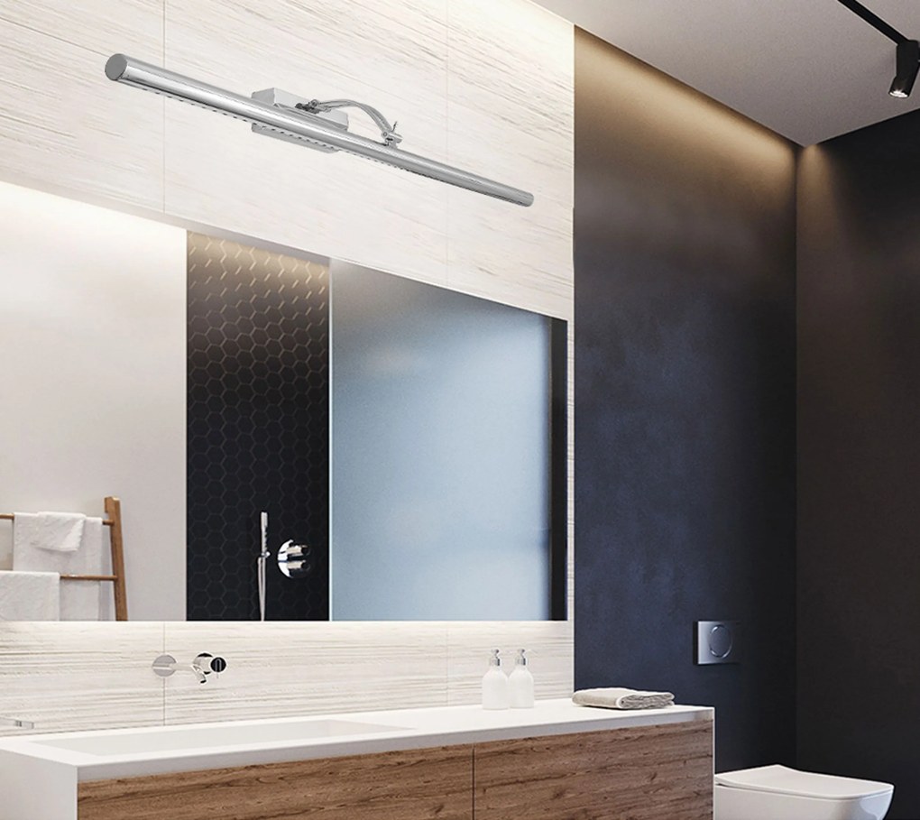 Toolight Toolight, LED kúpeľňové svietidlo nad zrkadlo 15W 106CM APP367-1W, chróm, OSW-08433