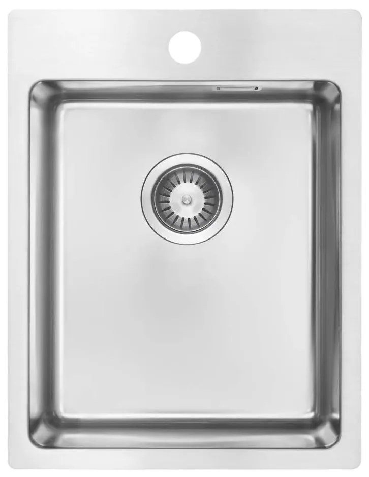 Deante ZPO_010E - Kuchynský drez OLFATO 50,5x39 cm kefovaná oceľ