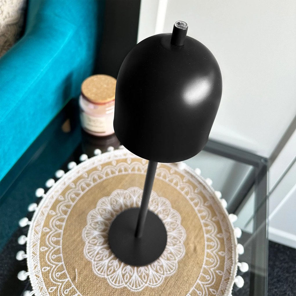 Toolight Toolight, bezdrôtová nočná USB lampa APP1358-T, čierna matná, OSW-08621