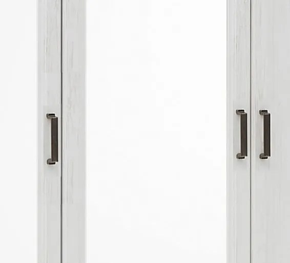 Šatníková skriňa Jasmin, 264 cm, borovica, dub anderson