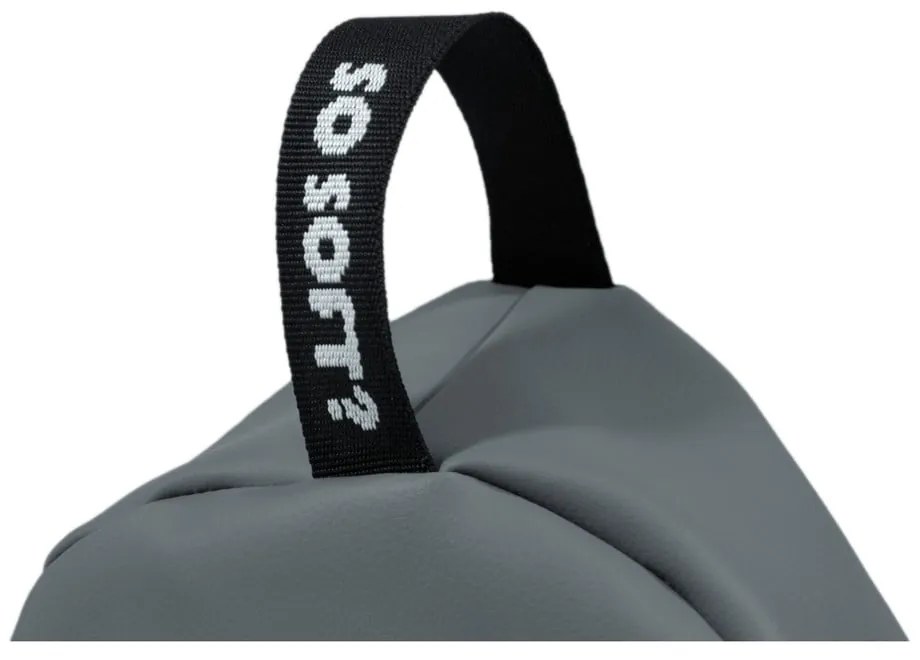 Čierny sedací vak z imitácie kože Chill L – So Soft?