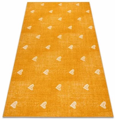 Metrážny koberec HEARTS pomaranč