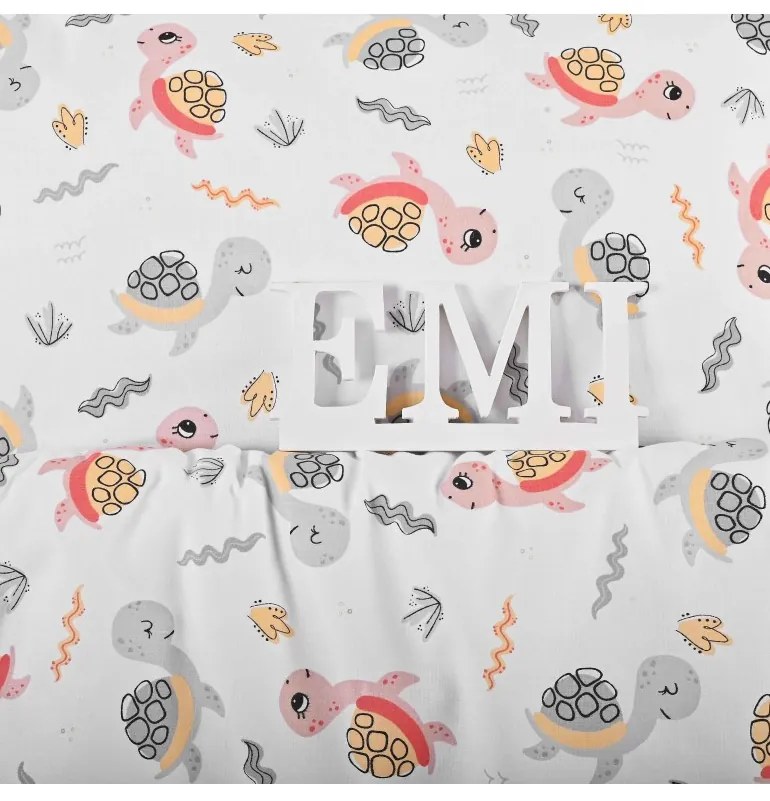 Obliečky detské bavlnené Korytnačky EMI, Detský set 90x130 + 45x65