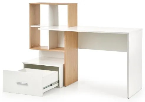 Písací stôl GORA dub/biela