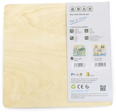 Puzzle s rúčkami Viga 44068 PolarB zvieratká