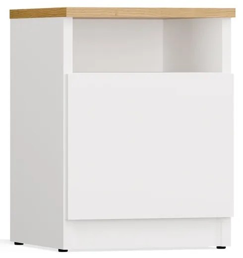 Nočný stolík Galax 30 cm dub artisan/biely