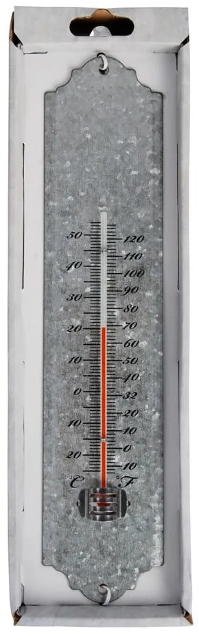 Nástenný vonkajší teplomer Esschert Design, 30 x 6,7 cm