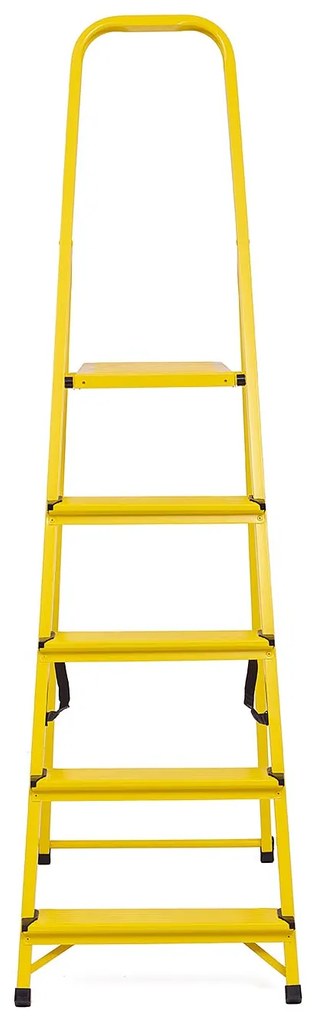 Elkop Oceľový rebrík žltý, 5 priečok