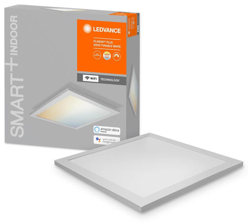 LEDVANCE Chytrý LED panel SMART WIFI PLANON PLUS, 20W, teplá biela-studená biela, 30x30cm