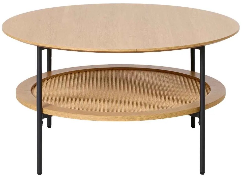 Dizajnový konferenčný stolík Lakshmana 80 cm prírodný dub