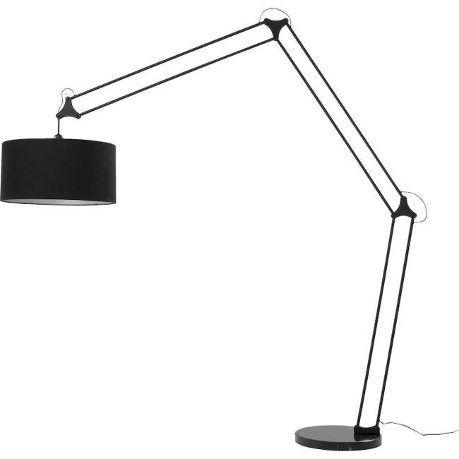 Dizajnová stojacia lampa GEOMA 225x220 cm - čierna
