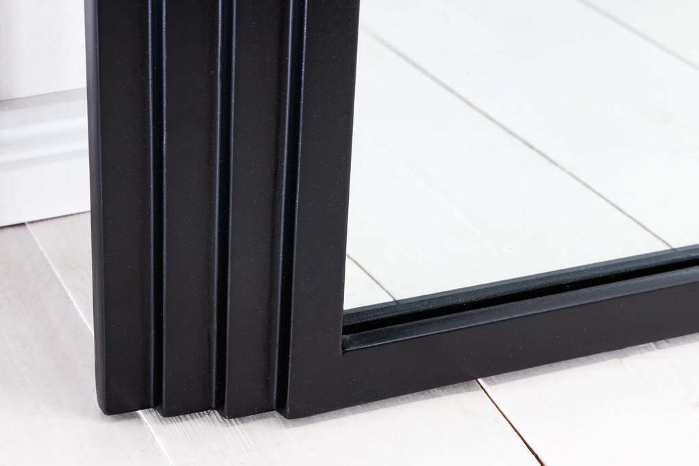 Nástenné zrkadlo Art Deco 160cm čierne