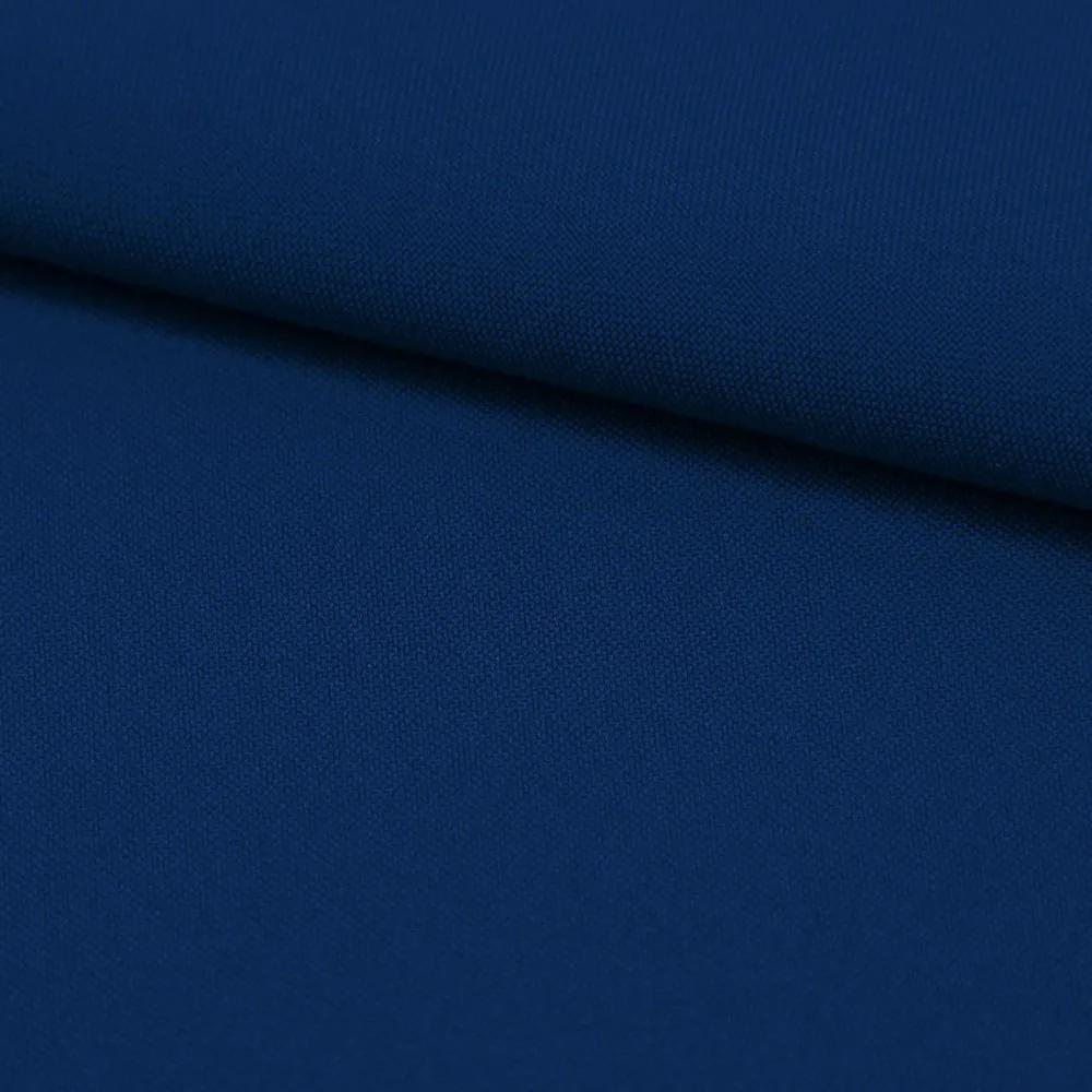 Jednofarebná látka Panama stretch MIG69 tmavomodrá, šírka 150 cm