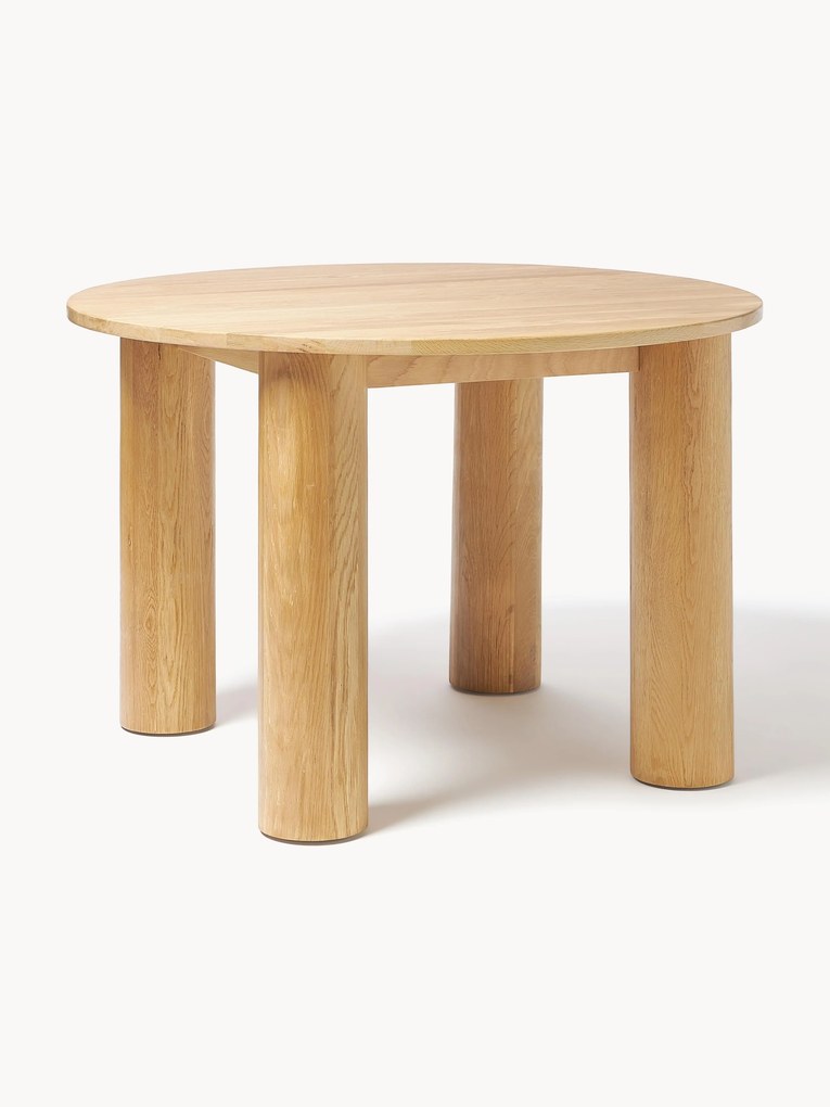 Okrúhly jedálenský stôl z dubového dreva Ohana, Ø 120 cm