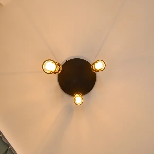 Luster na lanku MELODY 3xE27/15W/230V čierna