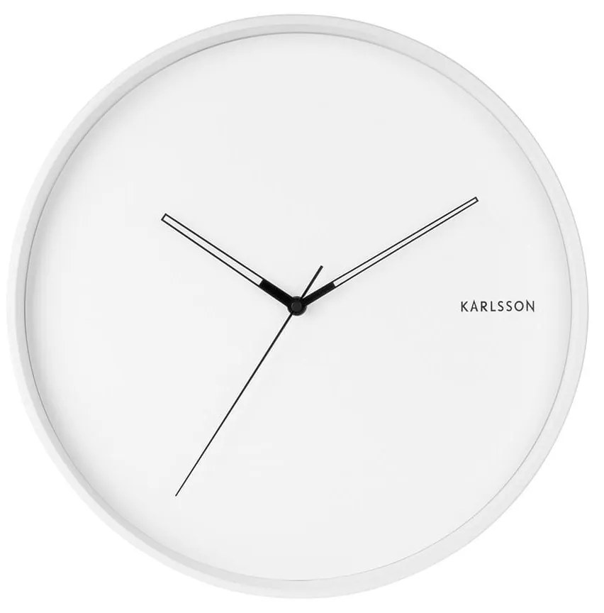 Nástenné hodiny Hue Metal biela ø 40 cm × 4,5 cm