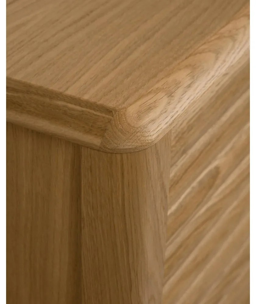 Nízka komoda v dekore duba v prírodnej farbe 200x86 cm Lenon – Kave Home