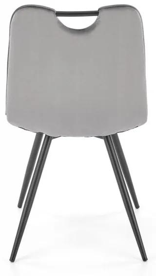 Jedálenská stolička REZA — kov, látka, viac farieb Zelená