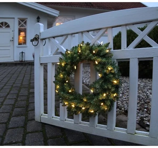 Eglo 410939 - LED Vonkajší vianočný veniec CALGARY 30xLED/0,064W/3,4/3V IP44