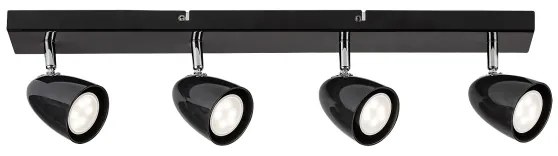 Rabalux 73021 - Bodové svietidlo PERICO 4xGU10/5W/230V čierna