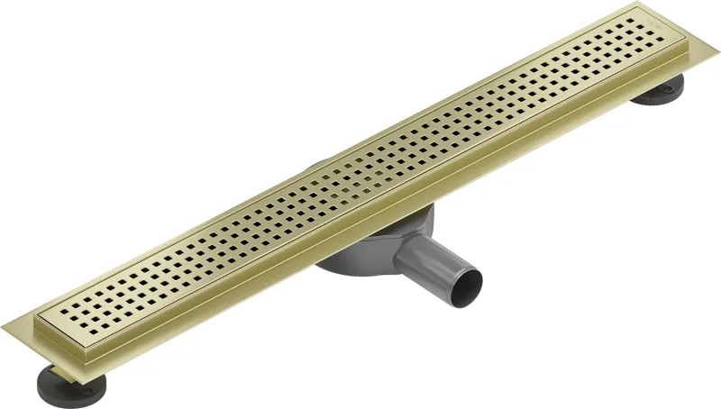 Mexen Flat 360° M08 sprchový žľab 60 cm, zlatá matná, 1A25060-40