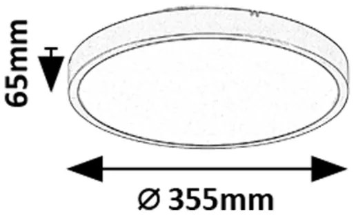 Rabalux 71438-LED Stm. kúp. stropné svietidlo ALENZO LED/24W/230V IP44 čierna +DO