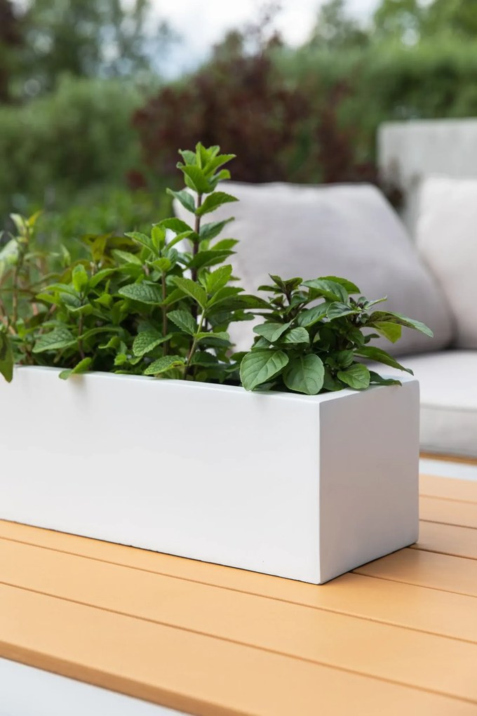 Hrantík FLOBO, sklolaminát, šírka 45 cm, biela