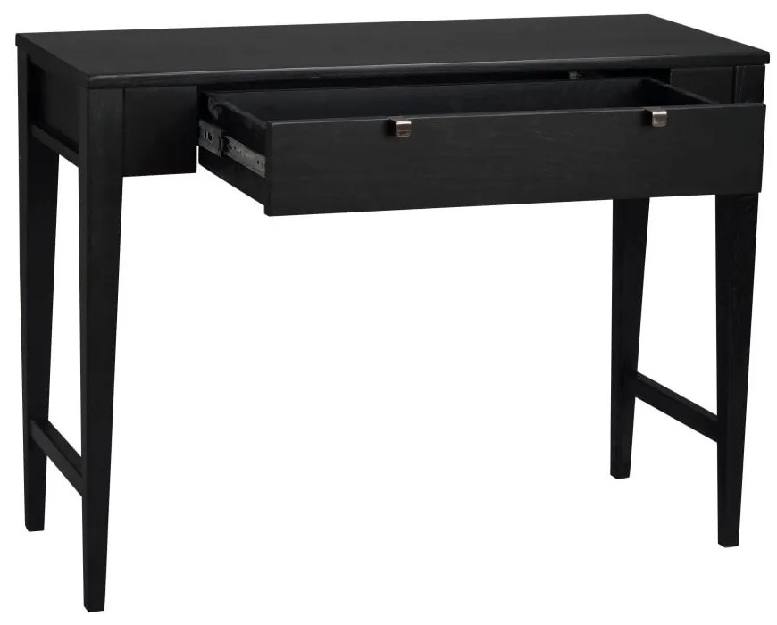 Čierny dubový konzolový stolík Rowico Fulla