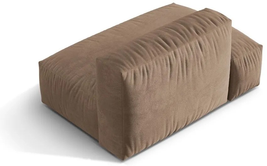 Svetlohnedý zamatový modul pohovky (ľavý roh) Martina – Micadoni