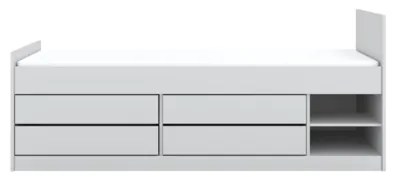 Detská posteľ Leon 200x90 cm bez matraca so zásuvkami biela