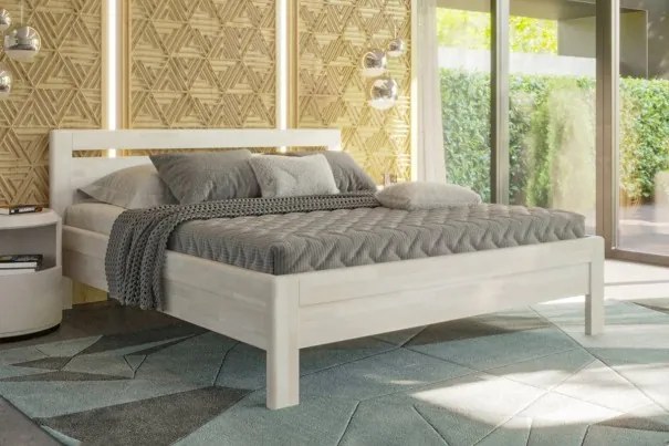 ProSpánek Celomasívna posteľ pre kvalitný spánok na dlhé roky Tracey, 180x200 cm, farba BO102 biela