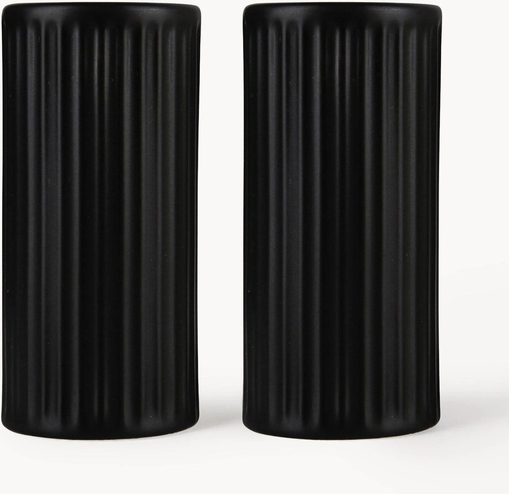 Súprava soľničky a koreničky's drážkovou štruktúrou Groove, 2 ks