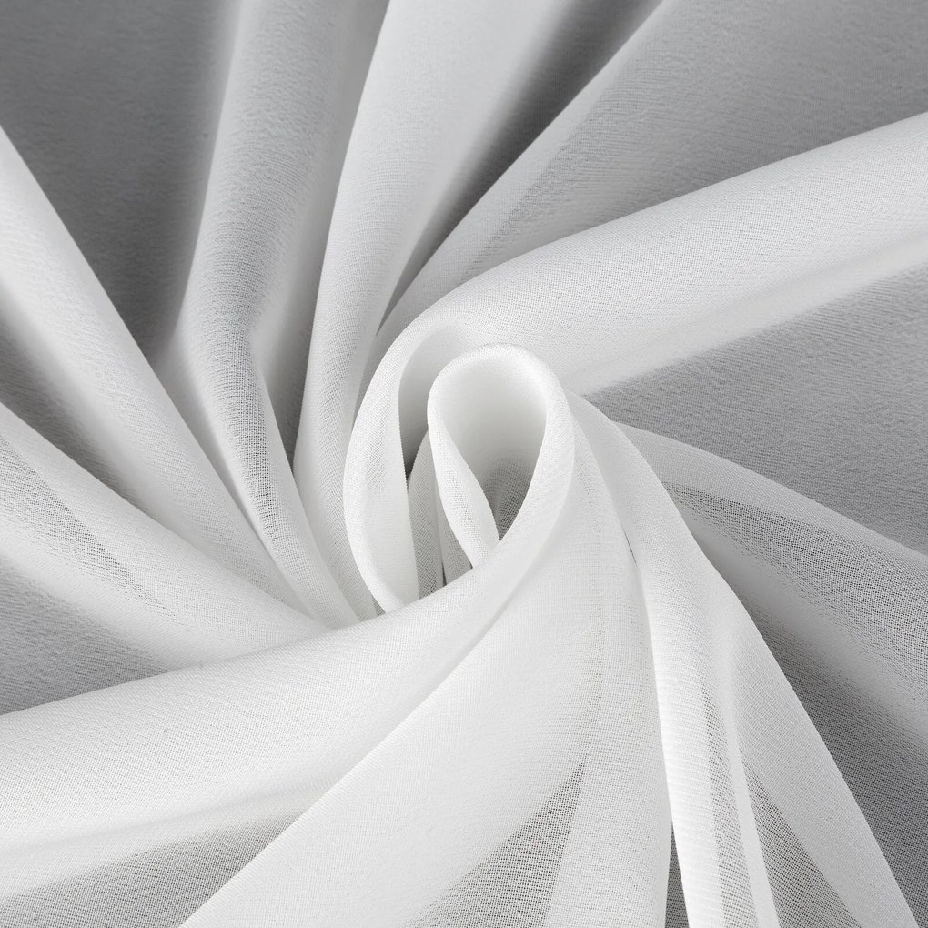 ZÁCLONA NA KRÚŽKOCH DALIA 140X250 CM BIELA