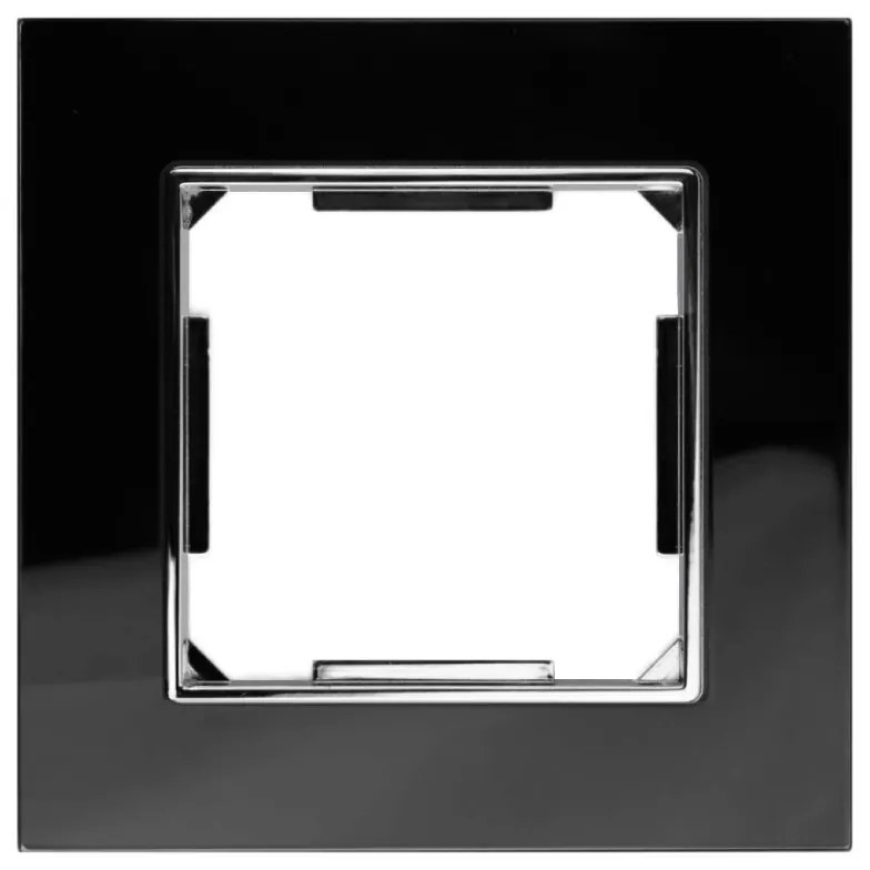 Elhard Sklenený jednoduchý rámček Royal Glass Elegant, čierny YE3101B