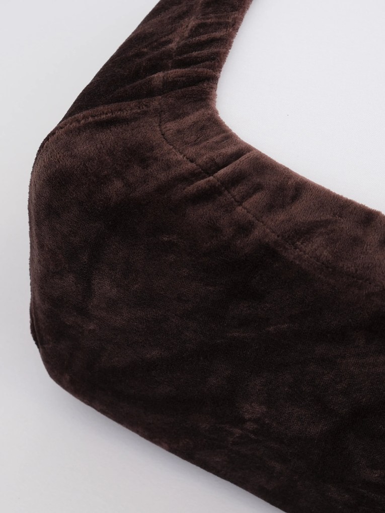 Plachta mikroplyš Deluxe 200 x 200 cm - tmavě hnědé