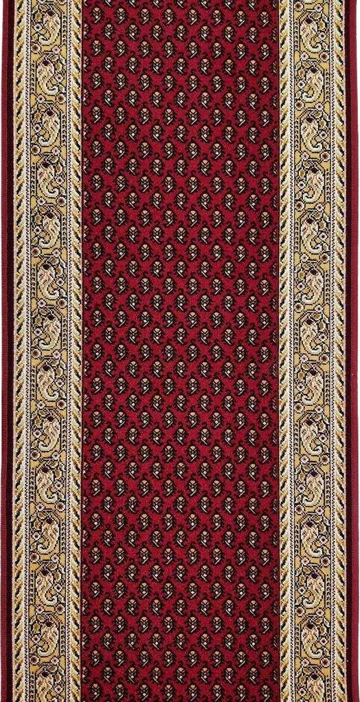 AKCIA: 80x80 cm Protišmykový behúň na mieru Inca 11 - obšitý zo všetkých strán, červená, chodba / predsieň, Associated Weavers