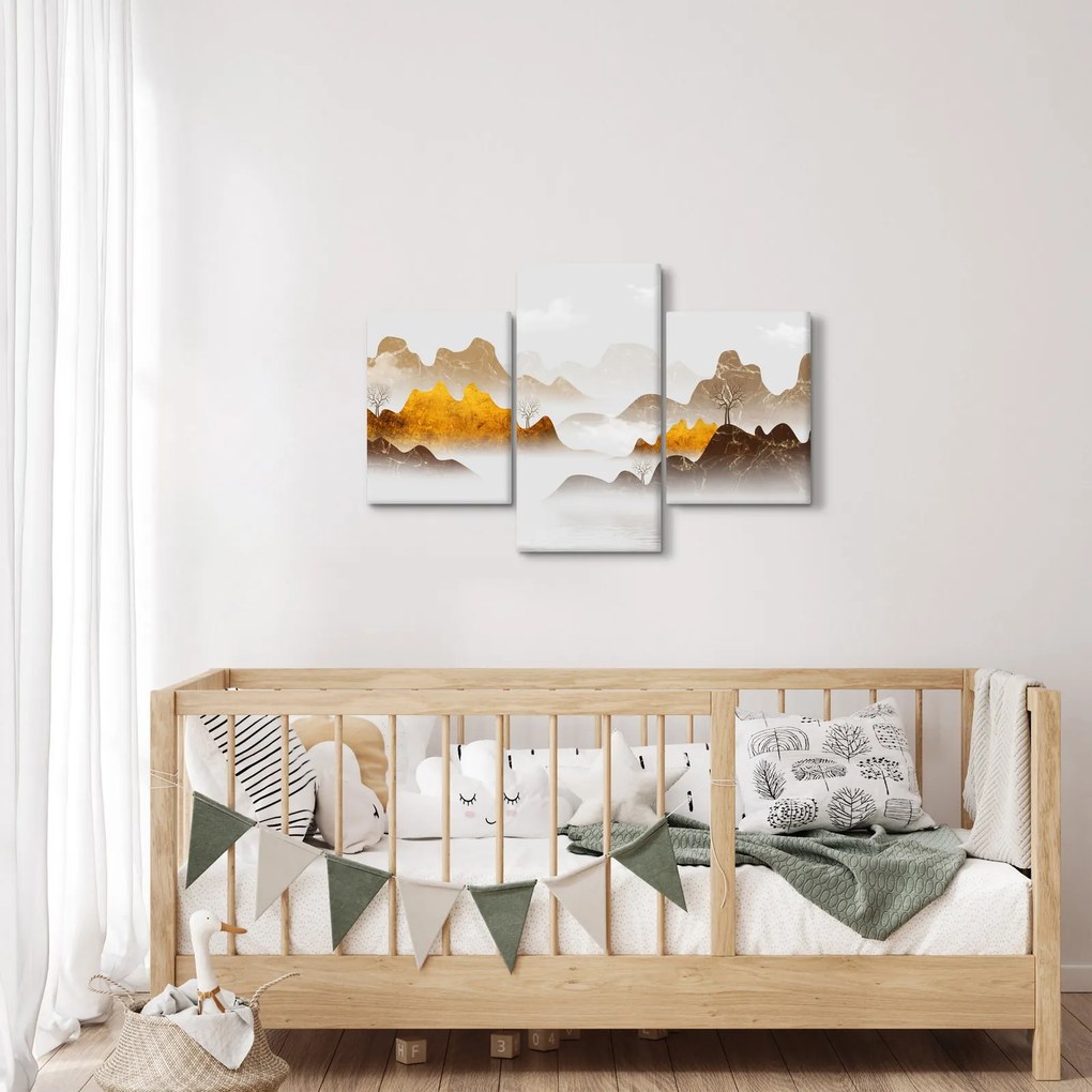 Obraz - Hory v hmle (90x60 cm)