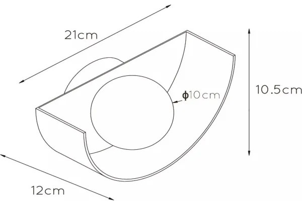 Lucide 45201/01/33 - Nástenné svietidlo BENNI 1xG9/28W/230V